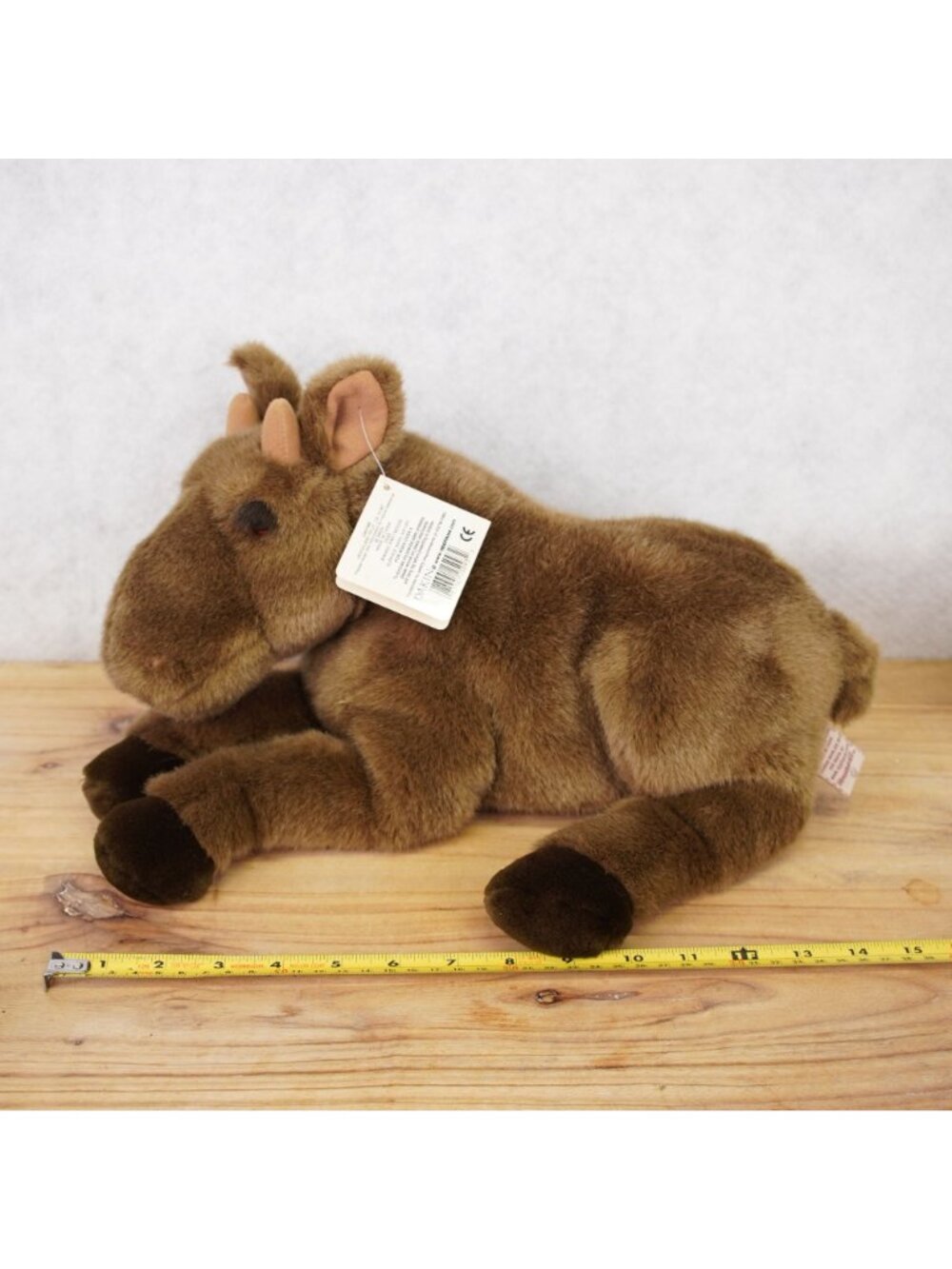 Dakin Brown Soft Mannie Moose Huggables Plush Stuffed Toy Friend 15" NWT - Picture 13 of 13